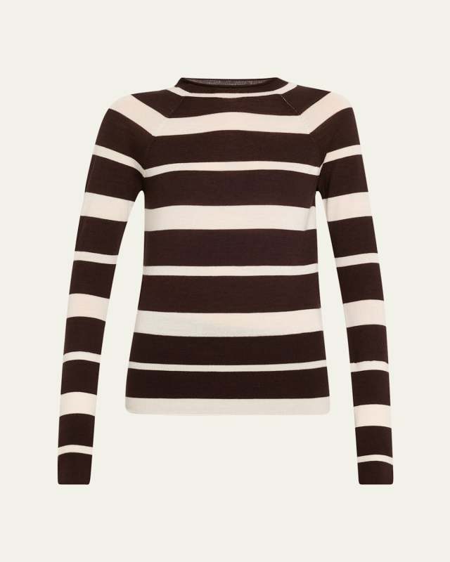 Gia Stripe Superfine Merino Wool Top